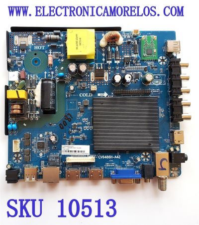 MAIN FUENTE ((NUEVA))  (COMBO) PARA TV POLAROID / NUMERO DE PARTE CV6486H-A42 / 100648600032P / 7.D6486HA42110.2A9 / E198407 / A3H03482004ZA6716 / 10001049812 / DISPLAY CV320H1-F01 / MODELO PTV3215iLED / PARA MAS DETALLES REVISA NUESTRA DESCRIPCIÓN